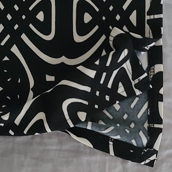 Laundry by Design Graphic Mod Print Mini Dress Size 4 Black & White - Picture 6 of 9